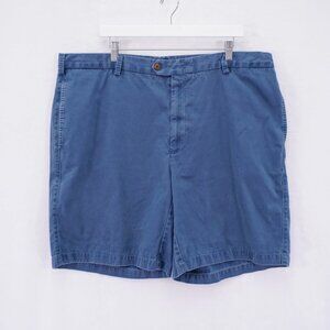 DAMAGED Orvis Blue Chino Shorts‎ Pima Cotton 42 / 8.5 High Rise